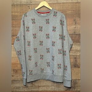 Denim & Flower Ricky Singh Holiday Christmas Crewneck Sweatshirt Men’s size M